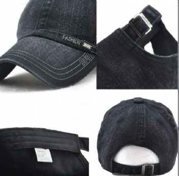 Fashion denim baseball cap high quality OEM cap retro washed cap