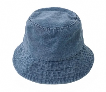 Custom retro denim bucket hats fisher hats jean caps for fishing outdoor sports