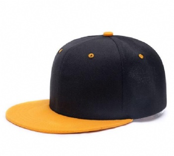 Snapback cap flat brim snapback blank design 2-tone color six panel