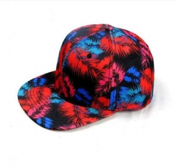 Snapback cap all over printing 5 panel snapback hat unstructured cap