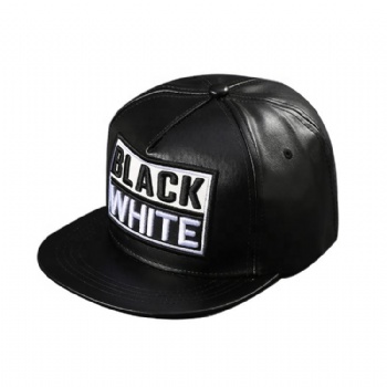 Online Shopping Custom PU Leather Hat Quality Snapback Cap