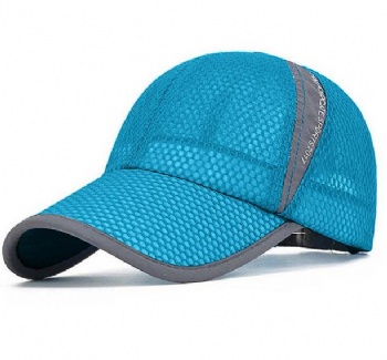 Wholesale Unisex Breathable Full Mesh Sport Cap Quick Dry Running Hat Lightweight Cooling Water Baseball Hat